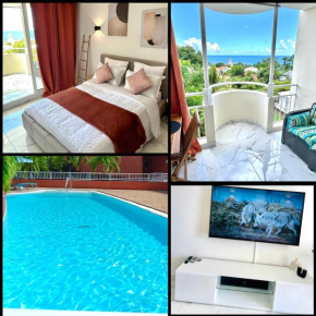 Studio sunshine vue mer et piscine
